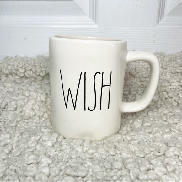 Rae Dunn Other - Rae Dunn Wish White & Black Mug